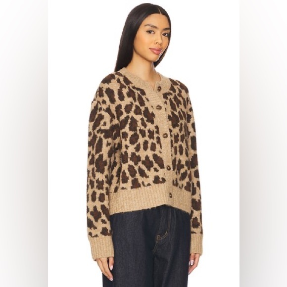 NWT Lovers and Friends Florent Cardigan in Leopard, Size Small - Picture 2 of 12